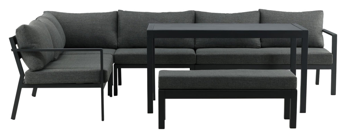 Ramos Lounge Bed - Black/Gray