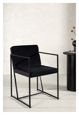 Richmond Dining Chair - Black velvet