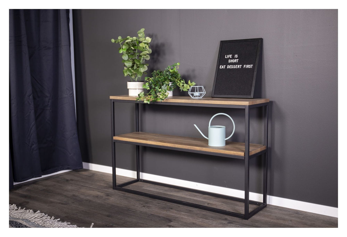 Rise Console Table - Black/Teak look