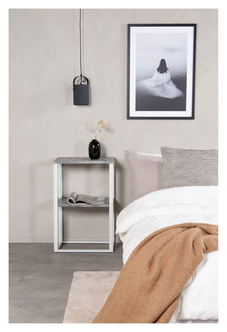 Rise Bedside table - Concrete look