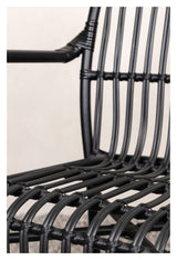 Rizal Lounge Chair, Black Alu