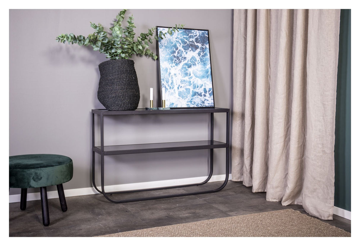 Rocker Sideboard - Smoke Gray Glass Top, 110x30