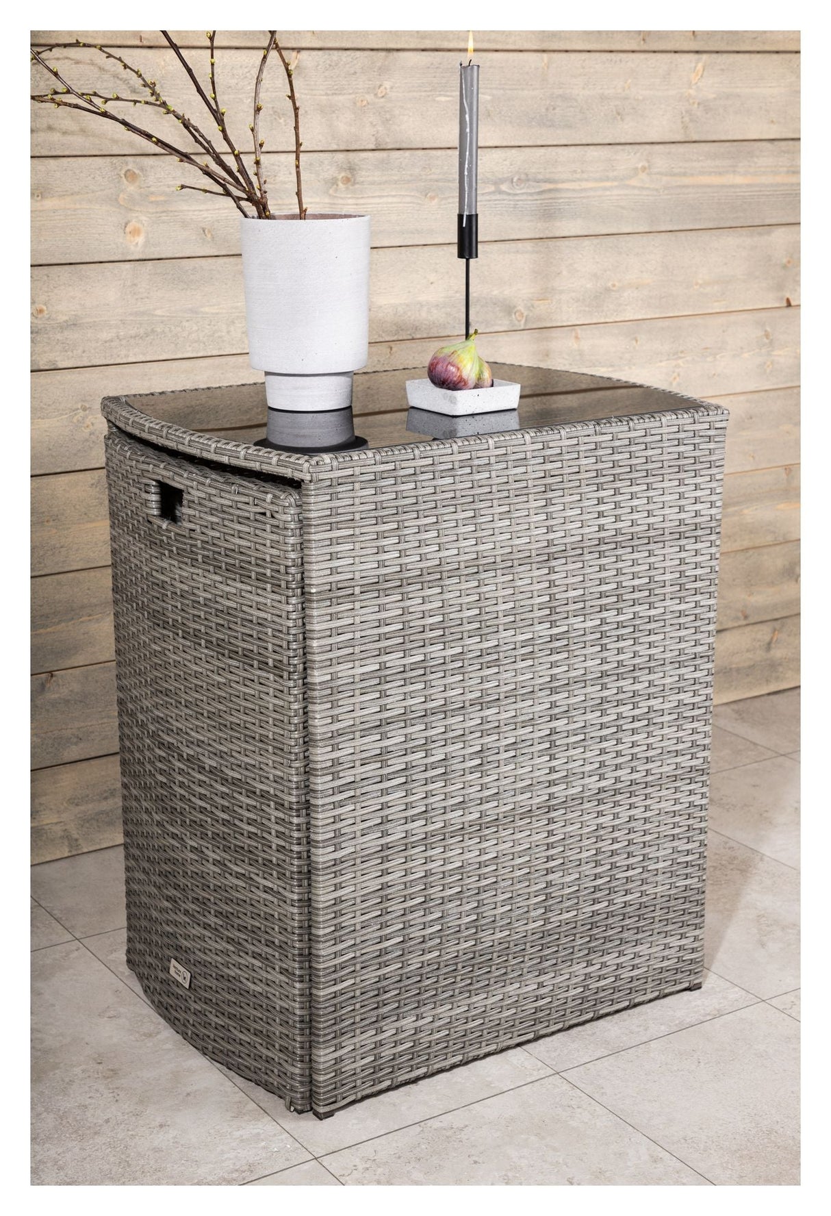 Savanna Café Set - Gray Wicker