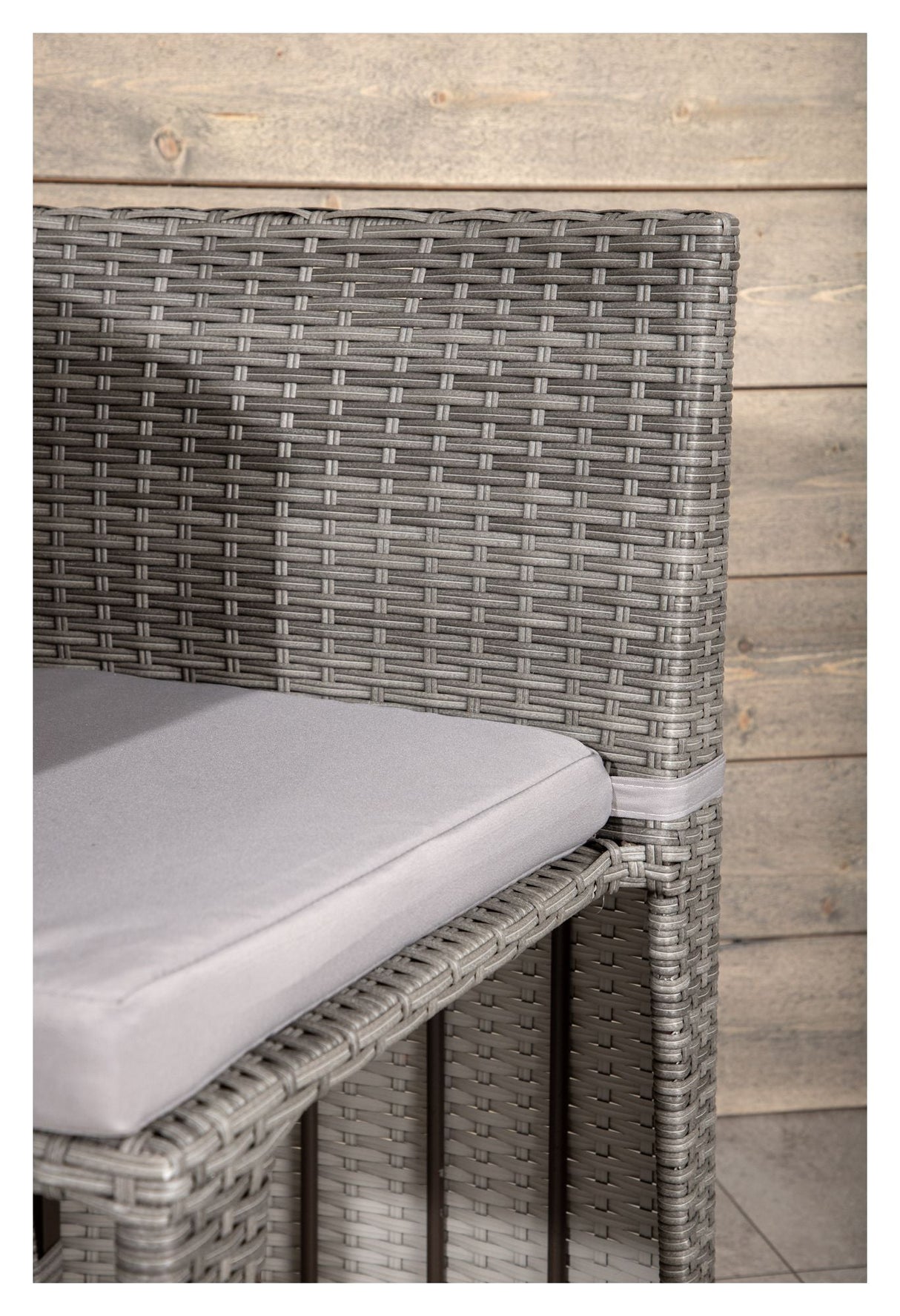 Savanna Café Set - Gray Wicker