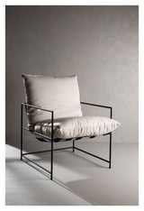 Sedalia Lounge Chair - Black/White