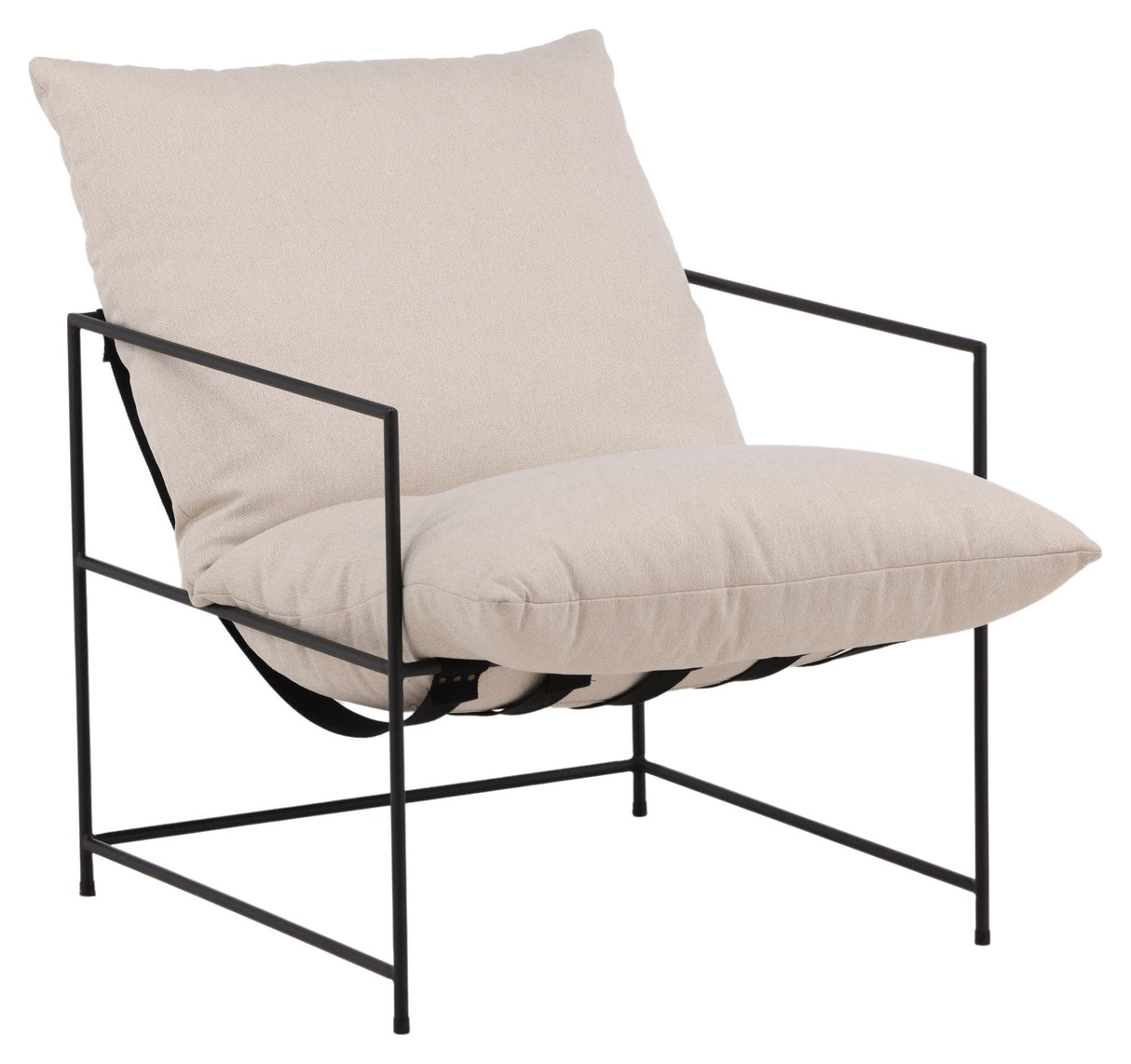 Sedalia Lounge Chair - Black/White