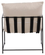 Sedalia Lounge Chair - Black/White