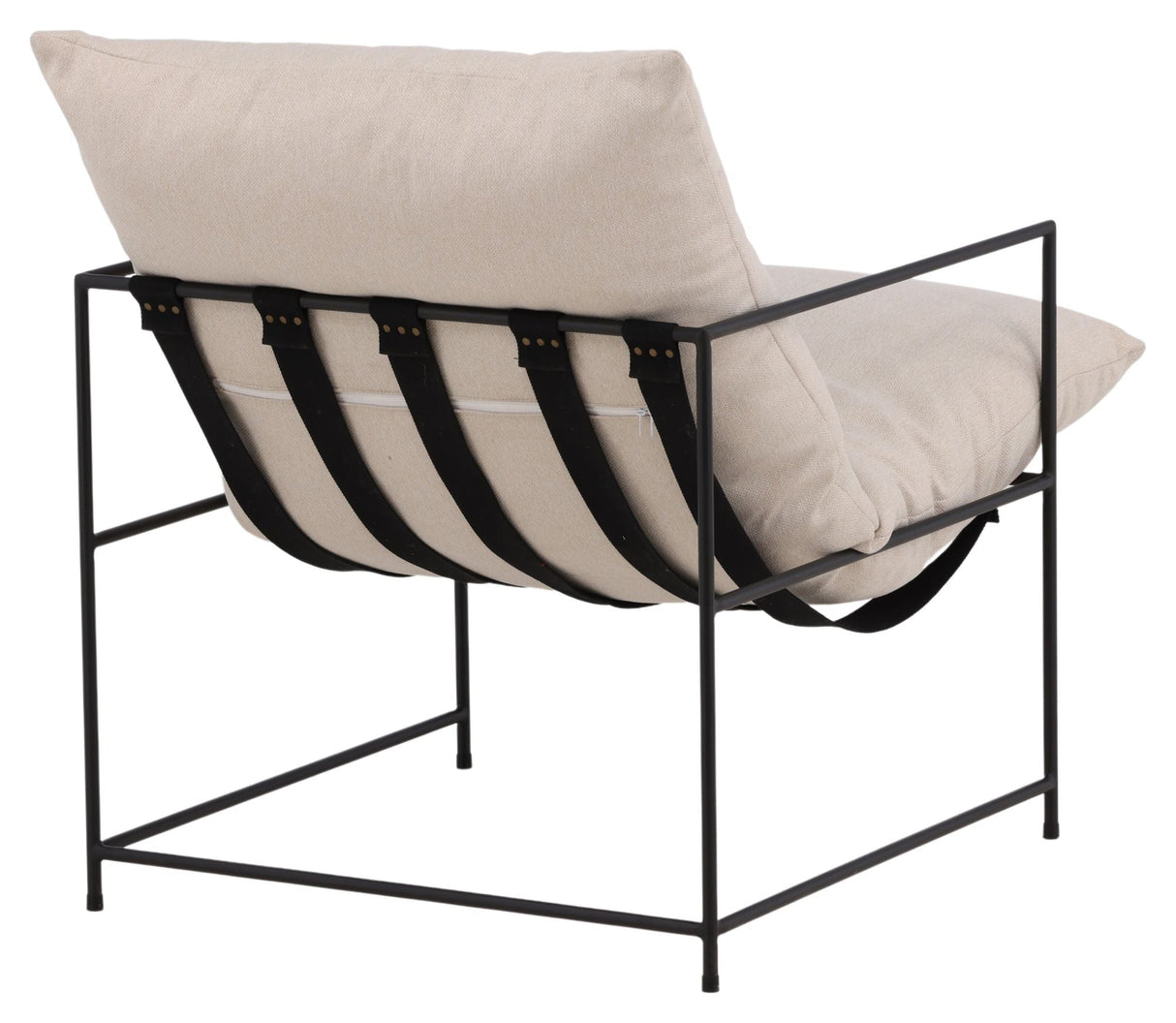 Sedalia Lounge Chair - Black/White