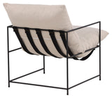 Sedalia Lounge Chair - Black/White