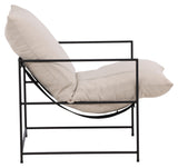 Sedalia Lounge Chair - Black/White