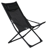 Seville Deck Chair, Black