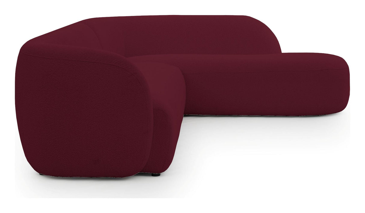 Rothschild 2.5-seater Sofa open right - Bordeaux