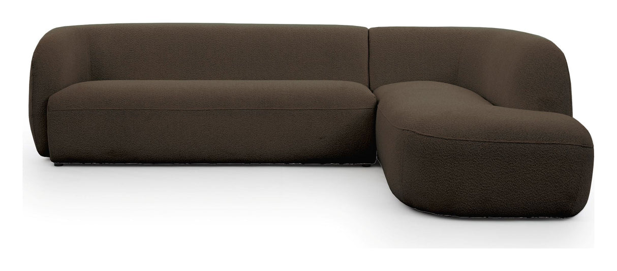 Rothschild 2.5-seater Sofa open right - Dark brown