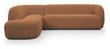 Rothschild 2.5-seater Sofa open left - Clay brown