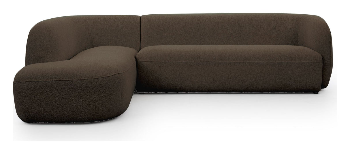 Rothschild 2.5-seater Sofa open left - Dark brown