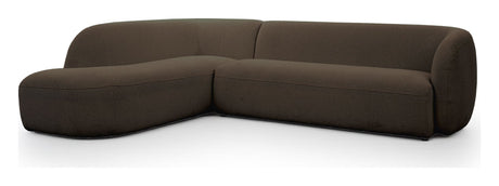 Rothschild 2.5-seater Sofa open left - Dark brown