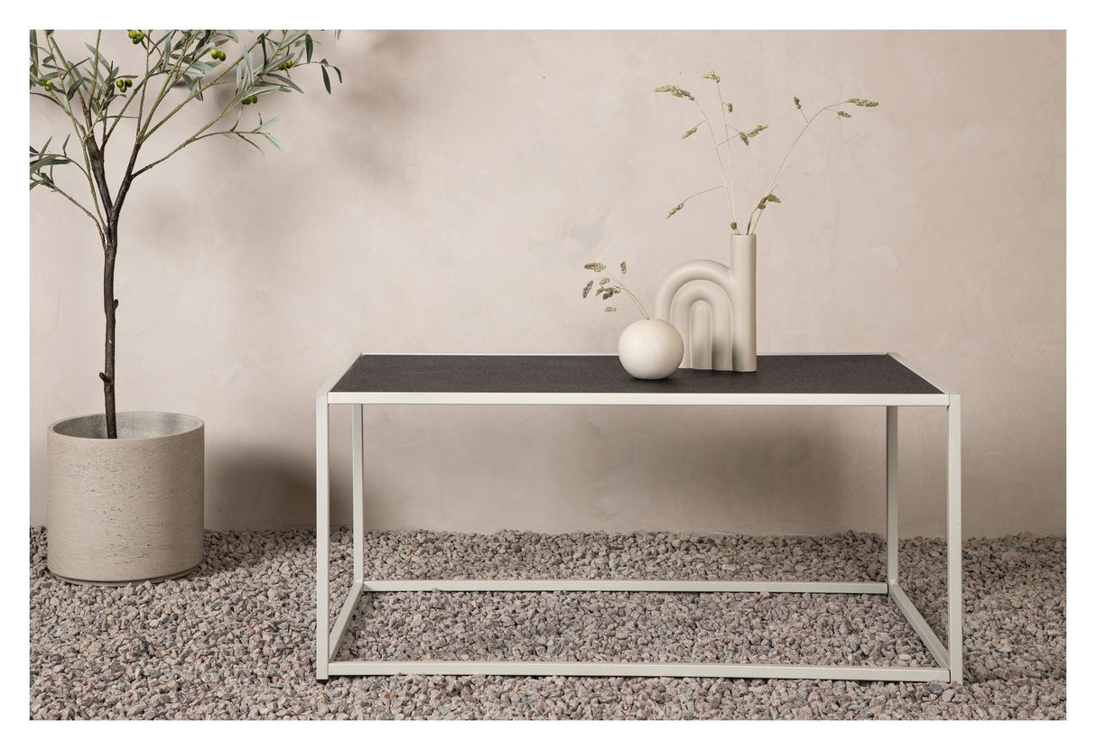 Siaton Coffee table for Garden, Beige steel, 60x110