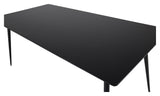 Silar Dining table 180x90 - Black melamine