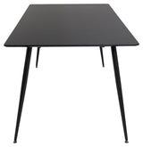 Silar Dining table 180x90 - Black melamine