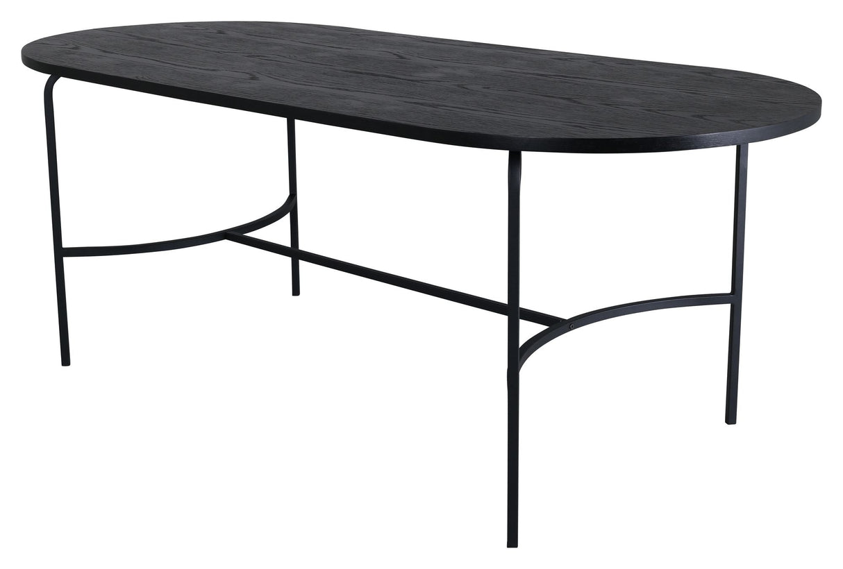 Skate Dining Table Oval, 200x90, Black