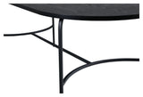 Skate Dining Table Oval, 200x90, Black