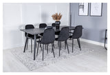 Sleek Dining table with 6 Polar Diamond chairs