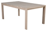 Slider Dining table with pull-out, whitewashed oak