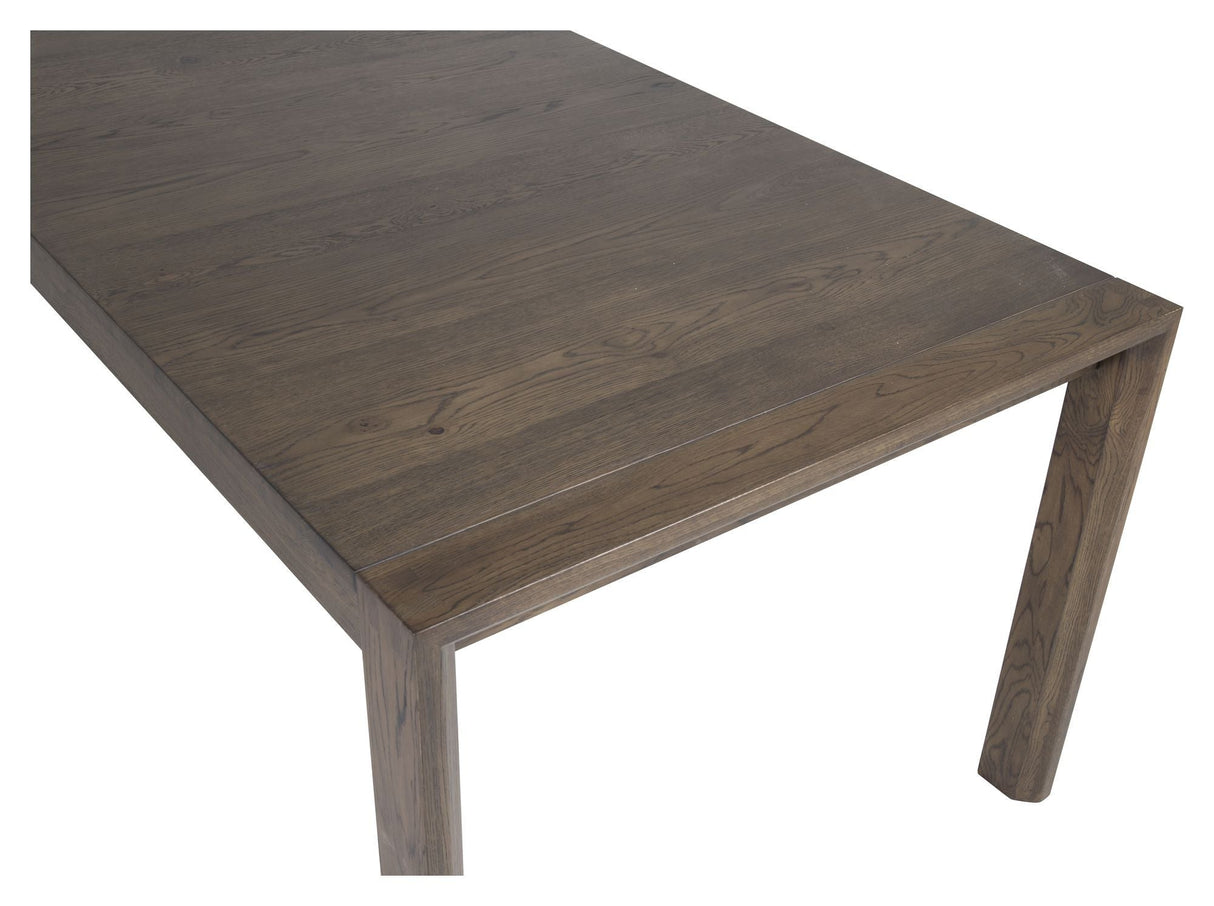 Slider Dining table with pull-out, smoked oak