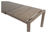 Slider Dining table with pull-out, smoked oak