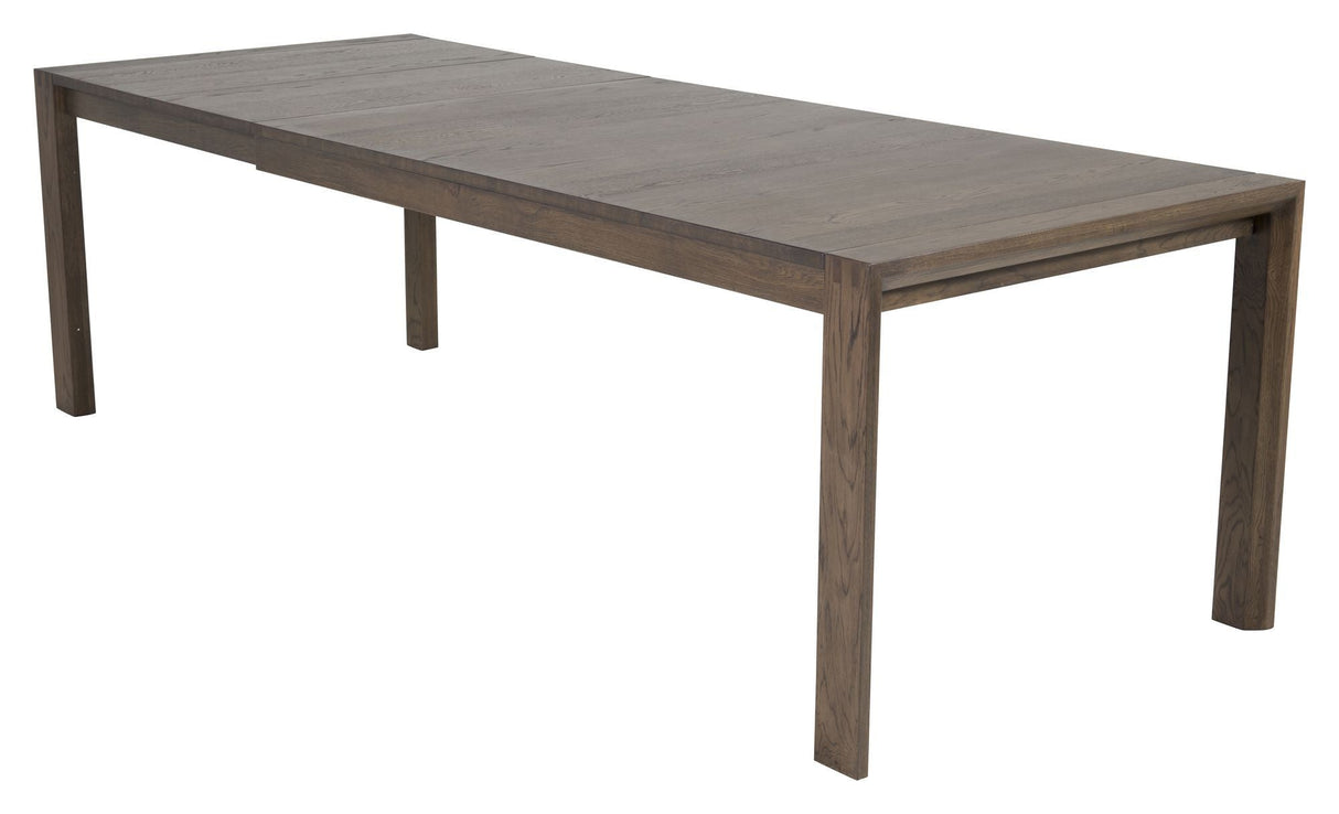 Slider Dining table with pull-out, smoked oak