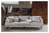 Sofia 3-pers. Sofa, Beige Velvet