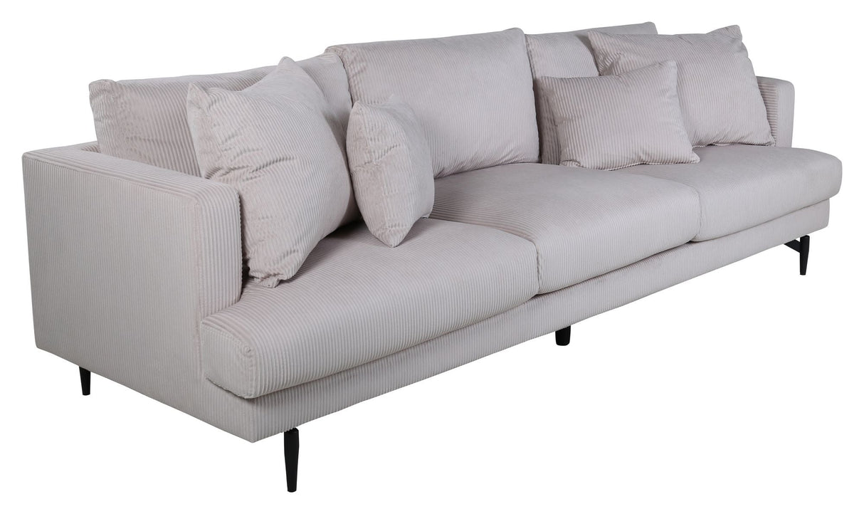 Sofia 3-pers. Sofa, Beige Velvet