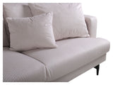 Sofia 3-pers. Sofa, Beige Velvet