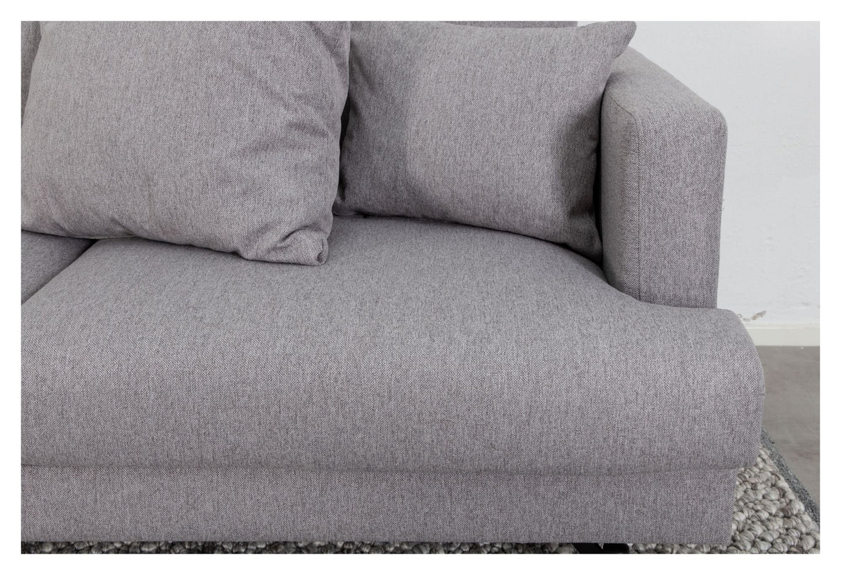 Sofia 3-pers. Sofa, Gray Fabric