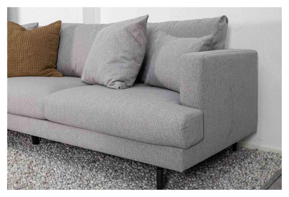 Sofia 3-pers. Sofa, Gray Fabric