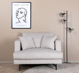 Sofia Armchair, Beige Velvet