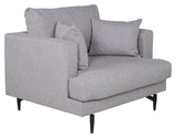 Sofia Armchair, Gray Fabric