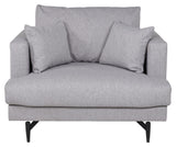 Sofia Armchair, Gray Fabric