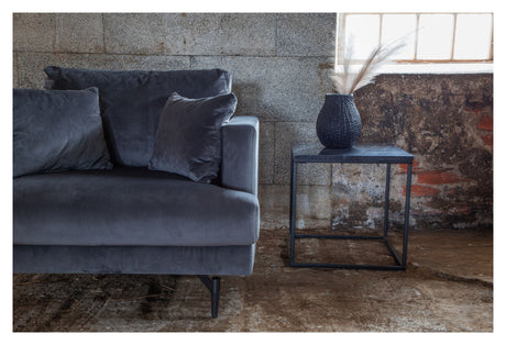 Sofia Armchair, Dark Gray Velvet