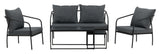 Sopot Lounge Set - Black/Gray