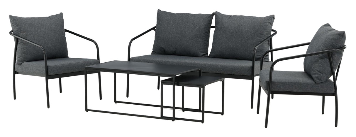 Sopot Lounge Set - Black/Gray