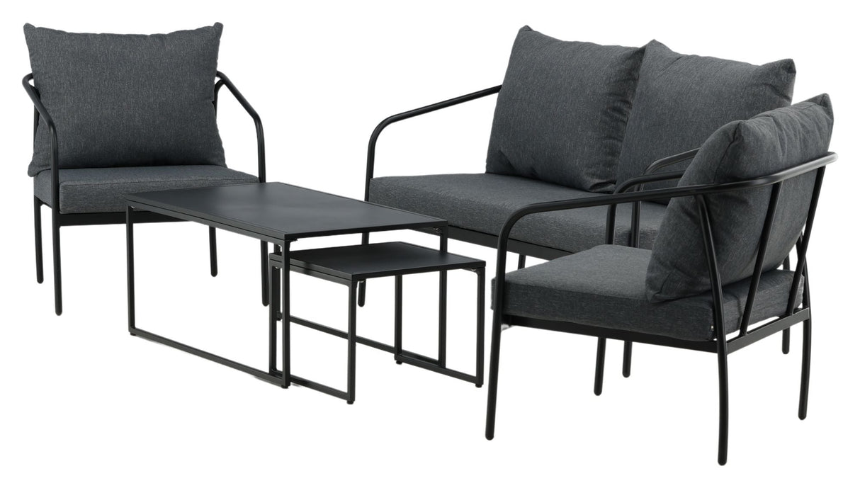 Sopot Lounge Set - Black/Gray