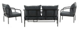 Sopot Lounge Set - Black/Gray