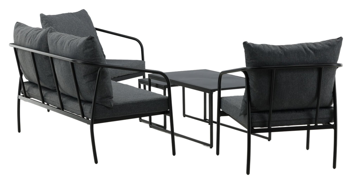 Sopot Lounge Set - Black/Gray