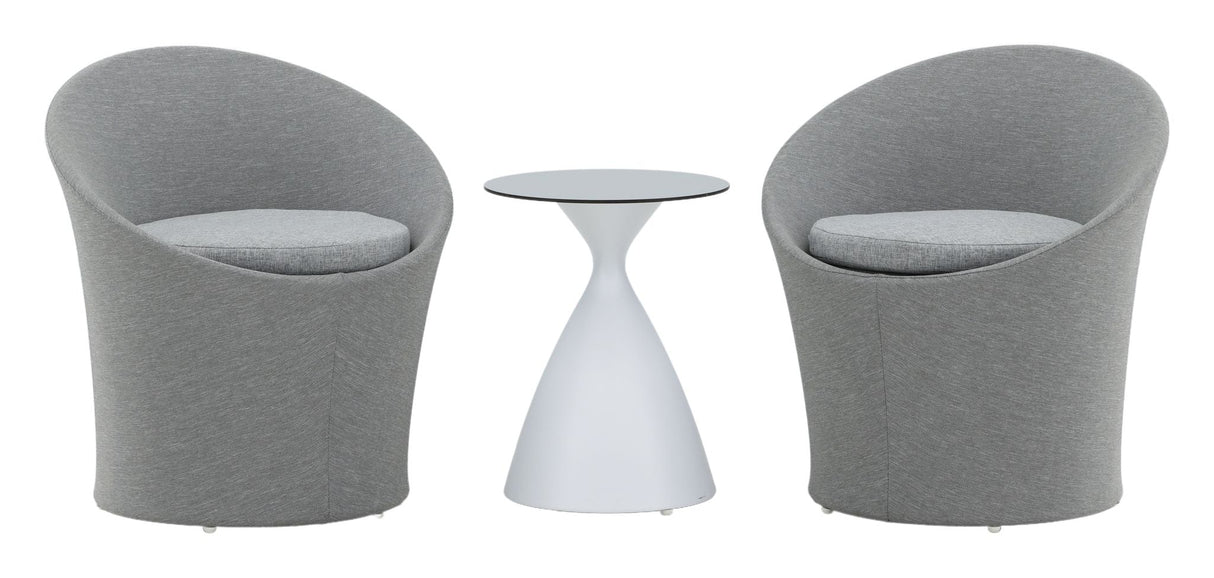 Spoga Lounge Set - White/Gray