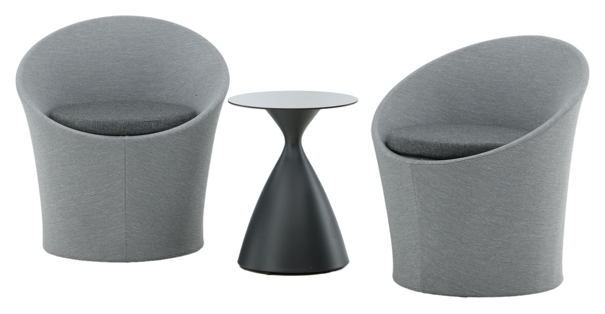 Spoga Lounge Set - Black/Gray