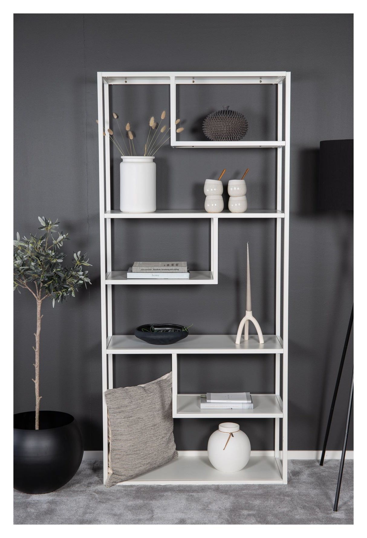 Steel, Shelf, White Metal