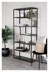 Steel, Shelf, Black metal