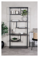 Steel, Shelf, Black metal