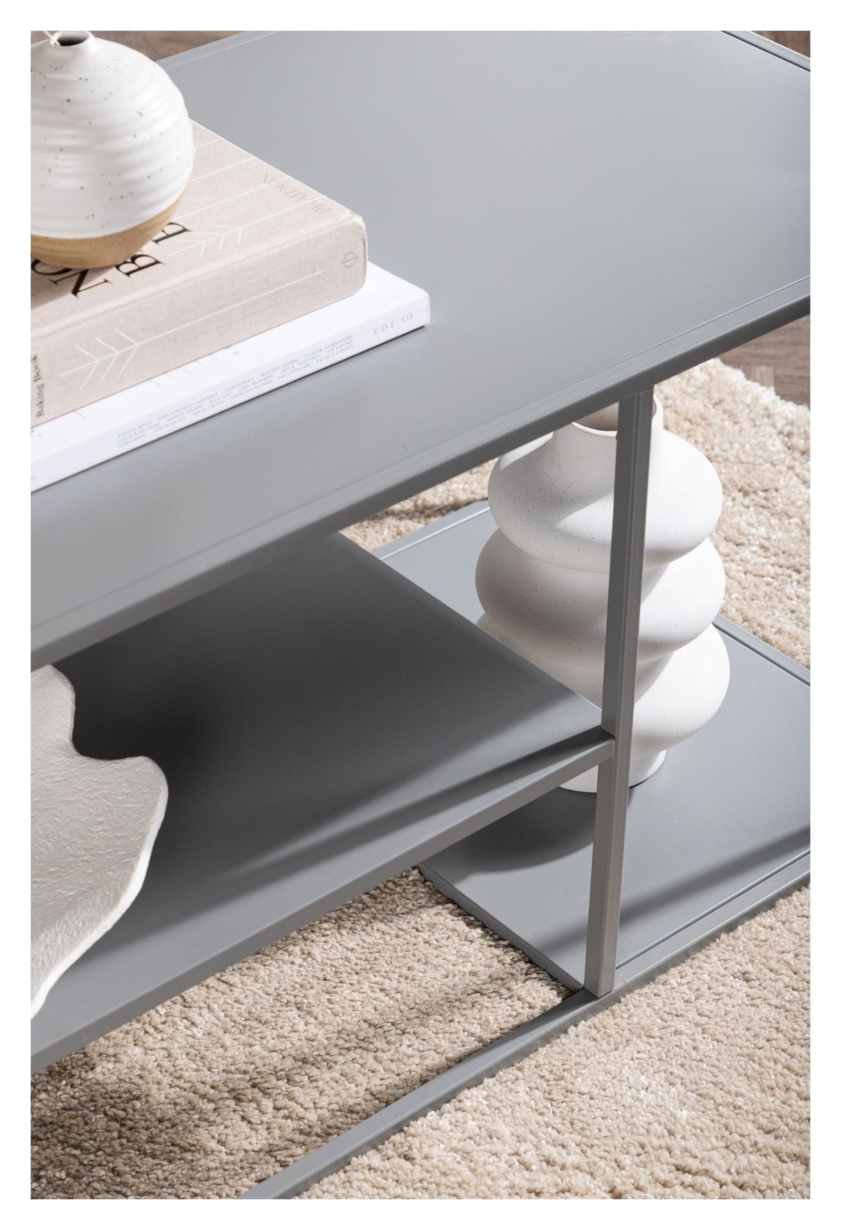 Staal Coffee Table 120x50 - Light gray